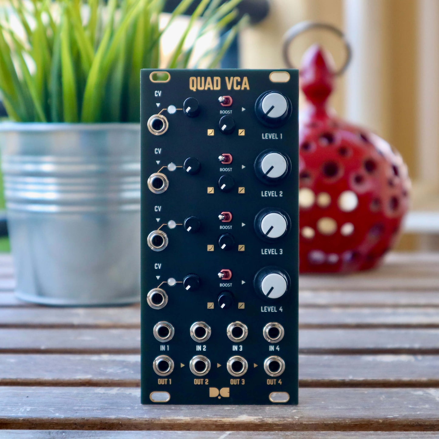 Quad VCA - Black & Gold Panel