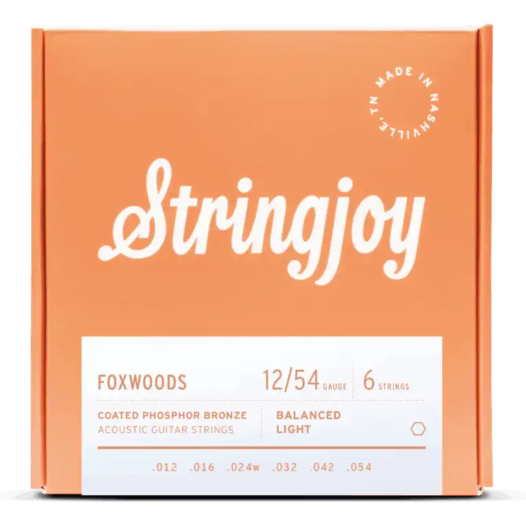 Light Gauge Foxwoods - Coated Phosphor Bronze Acoustic Guitar Strings (12-54)