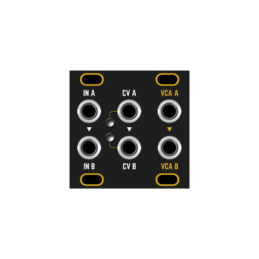 Dual VCA 1U - Black & Gold Panel