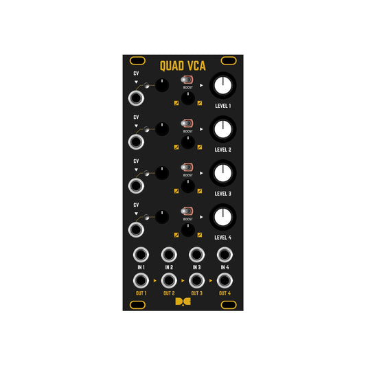 Quad VCA - Black & Gold Panel
