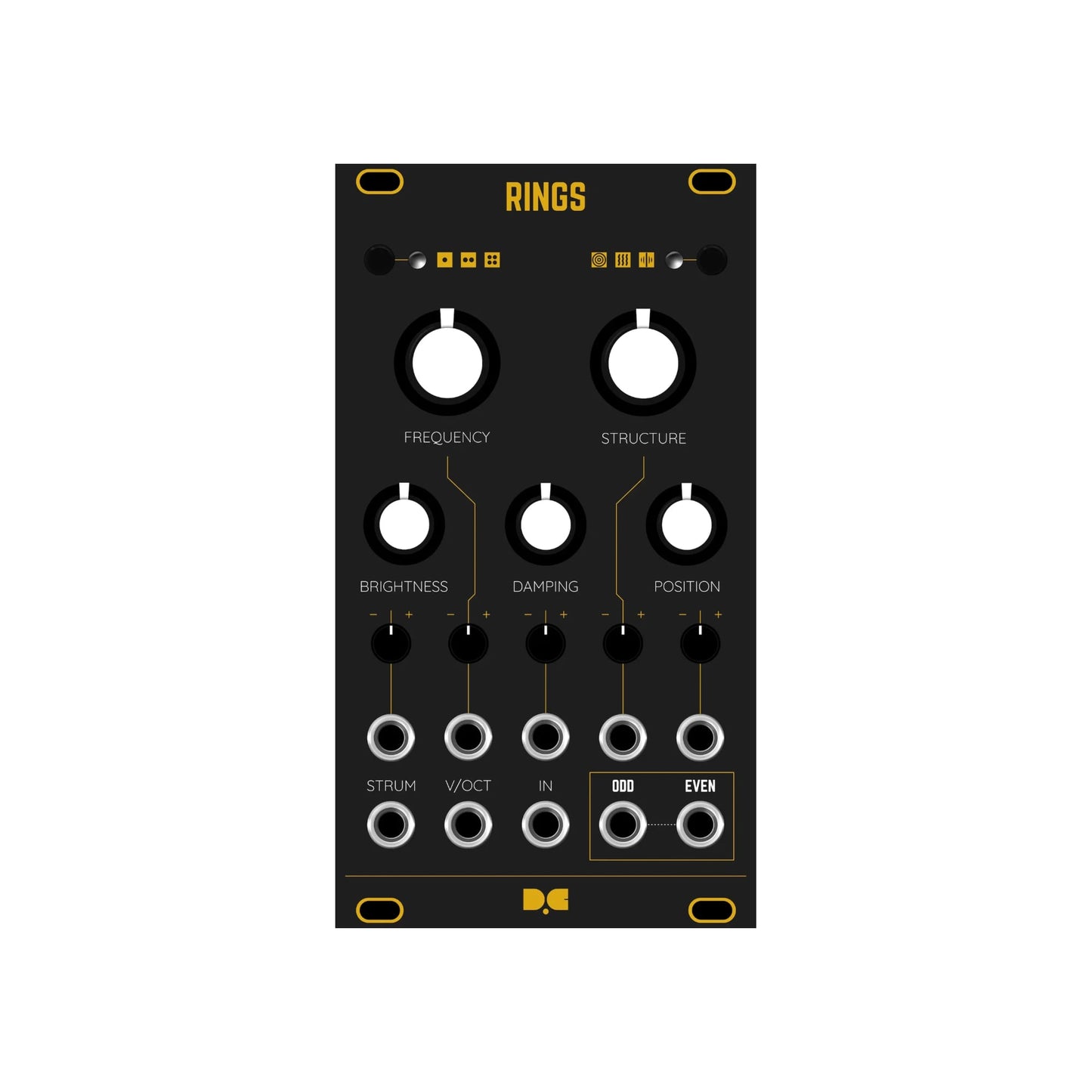 Rings - Black & Gold Panel