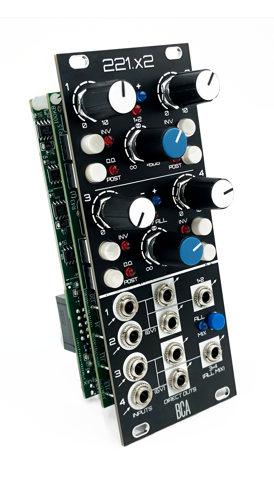 221.x2 Expandable 4-Channel Audio/CV Utility