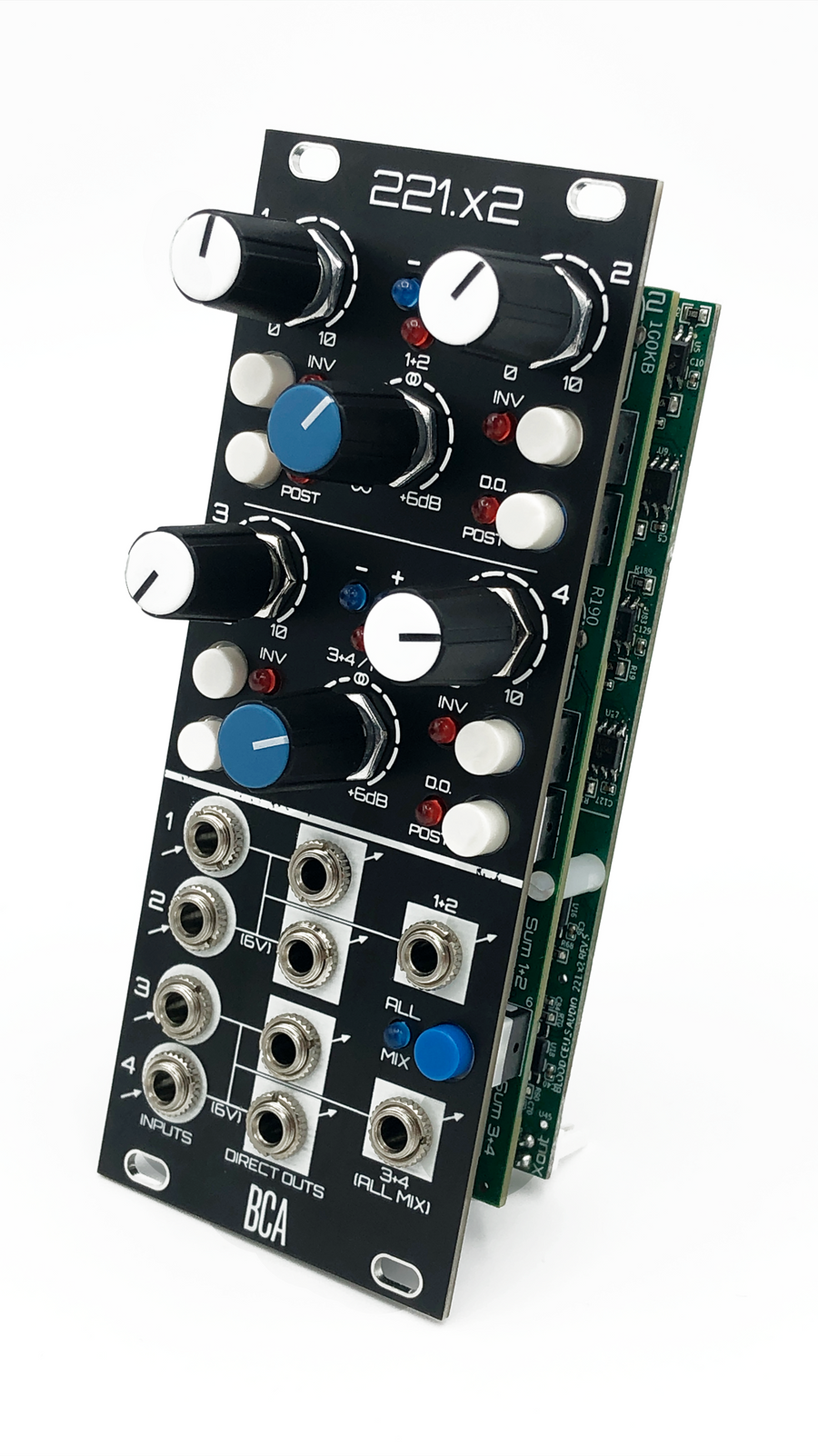 221.x2 Expandable 4-Channel Audio/CV Utility