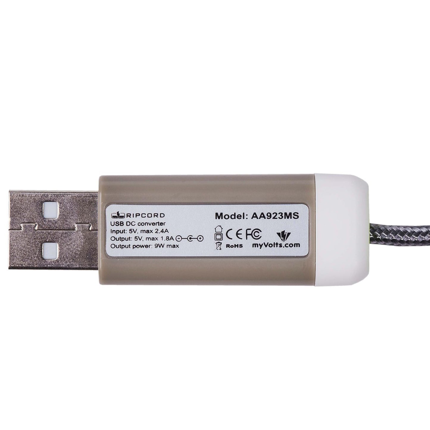 Ripcord USB to 5V DC power cable