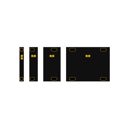 Black & Gold 1U Blank