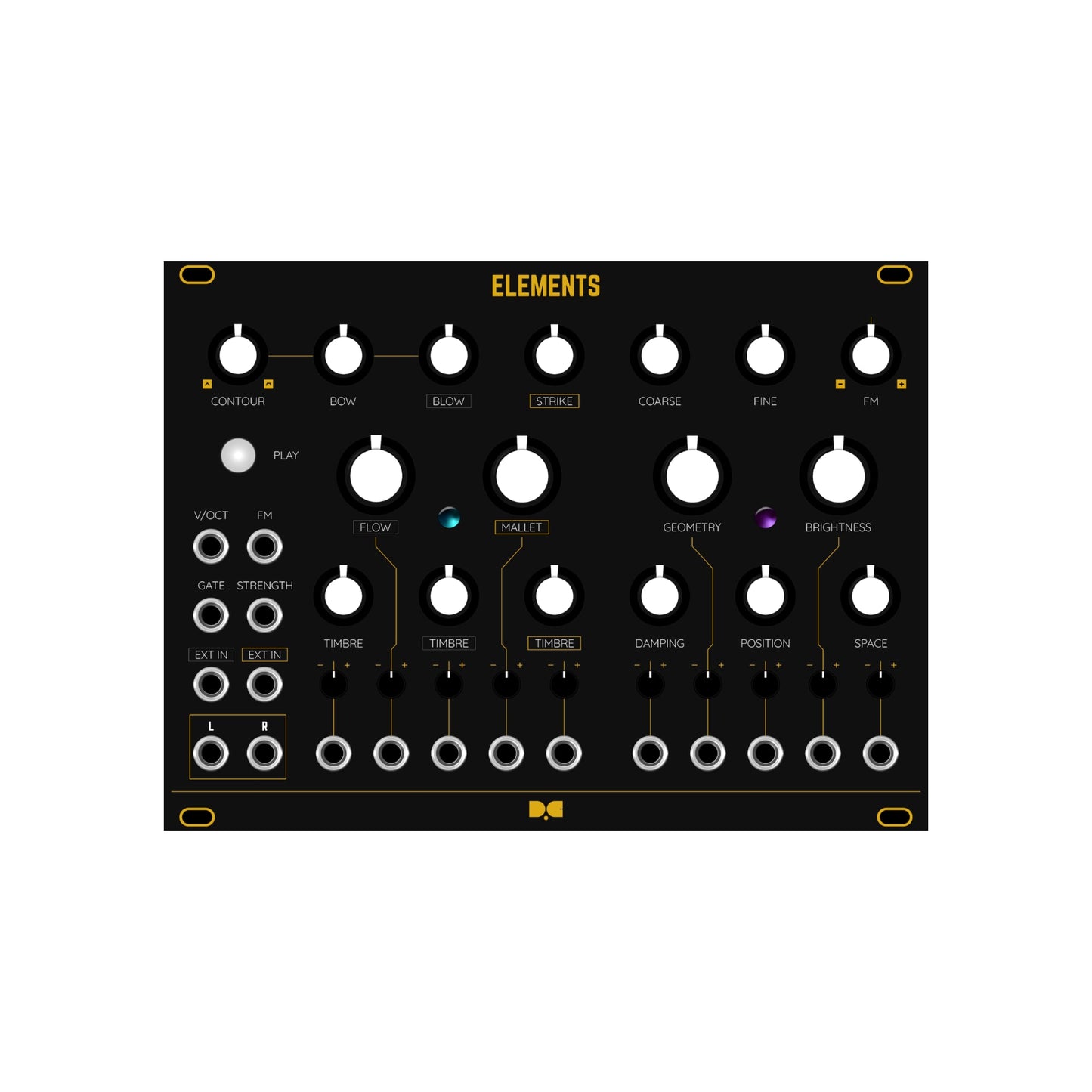 Elements - Black & Gold Panel