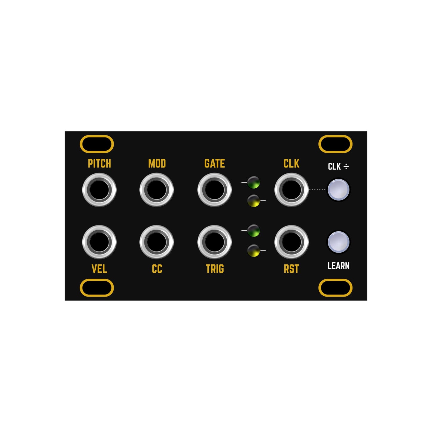 Midi 1U - Black & Gold Panel