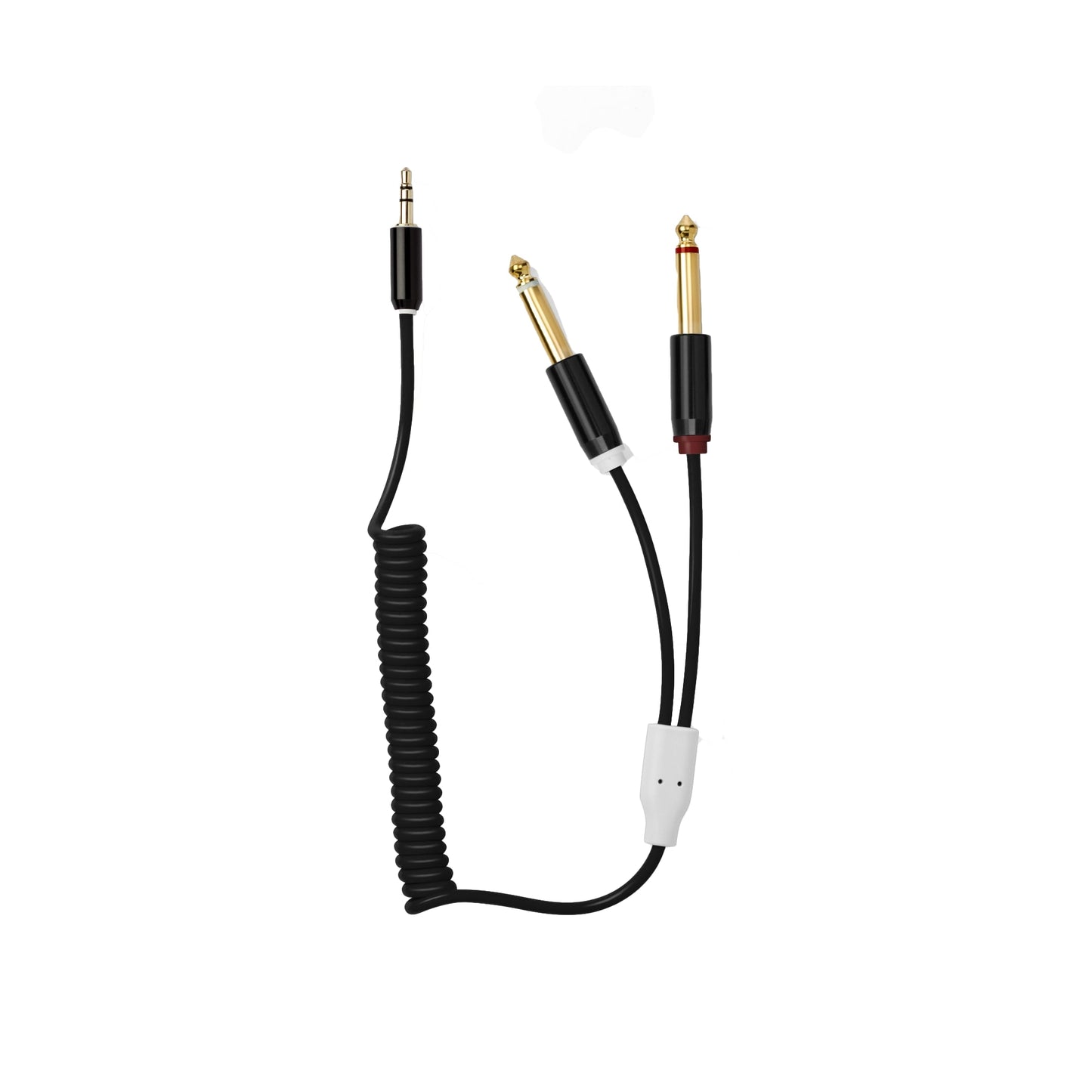 Candycords - Curly 3.5mm to 2x6.35mm Cable (40cm)