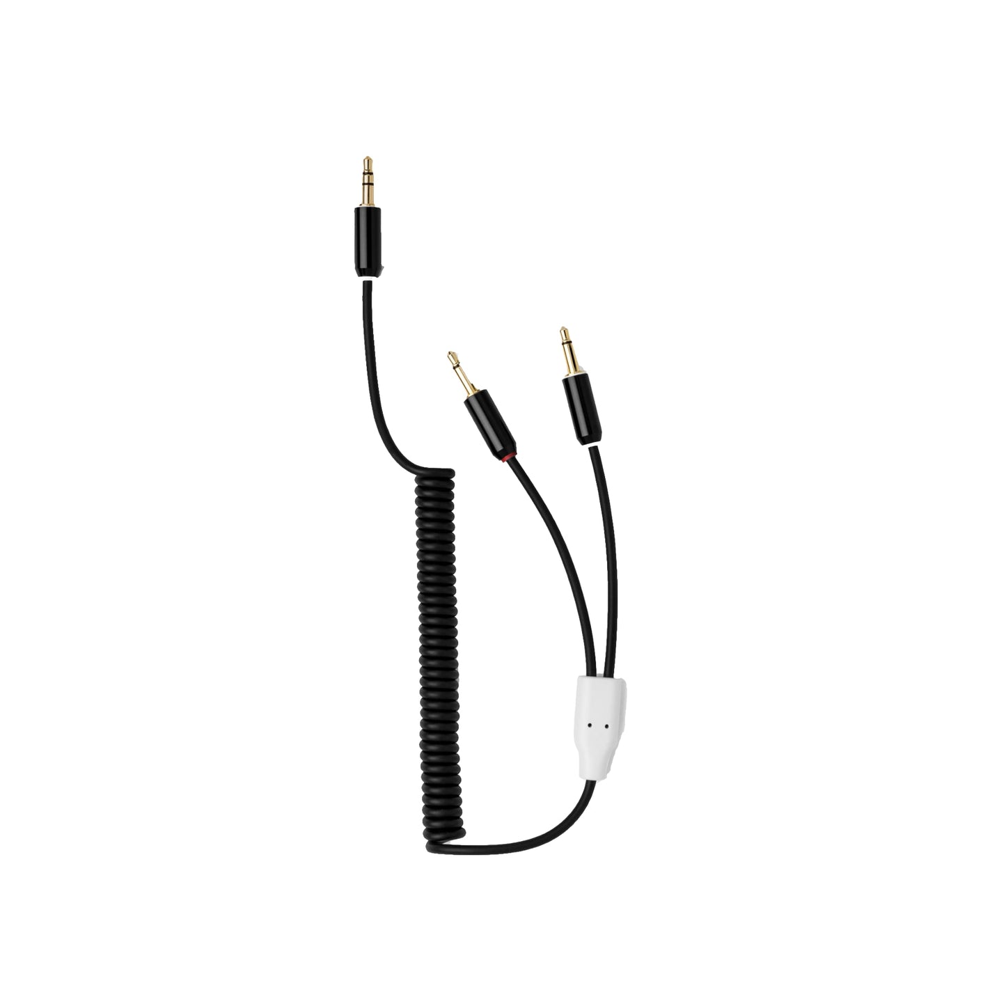 Candycords - Curly 3.5mm to 2x3.5mm Cable (26cm)