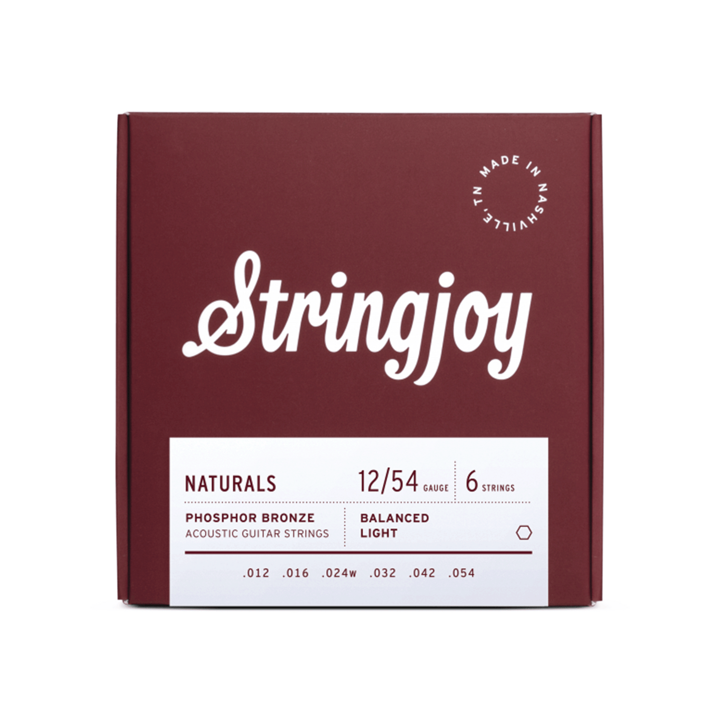 Balanced Light Gauge Acoustic Guitar Strings (12-54)