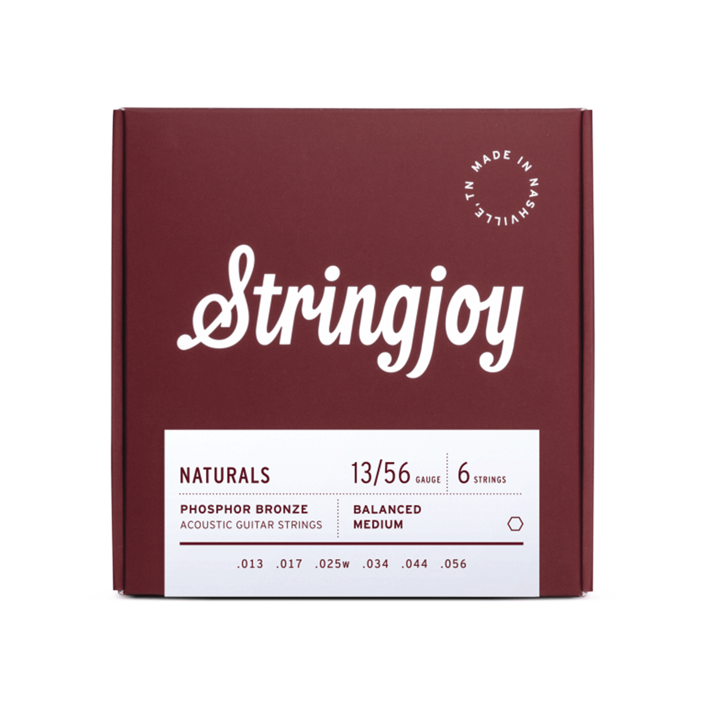 Balanced Medium Gauge Acoustic Guitar Strings (13-56)