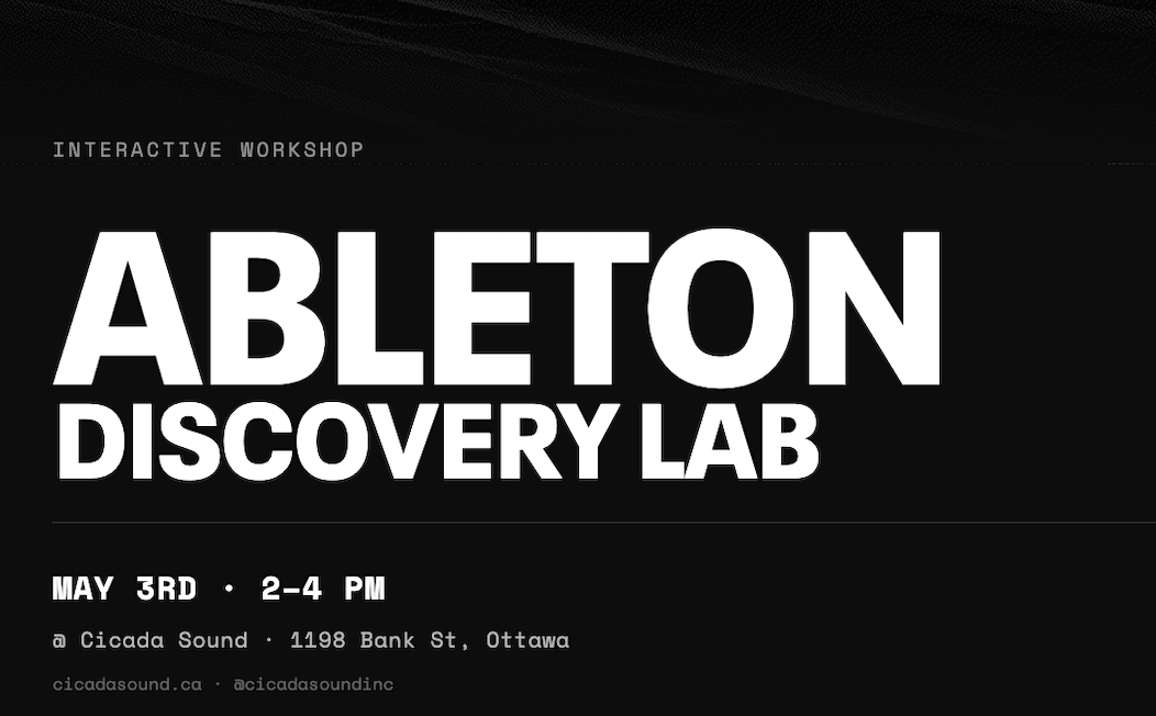 Ableton Discovery Lab - May 3rd 2-4 PM