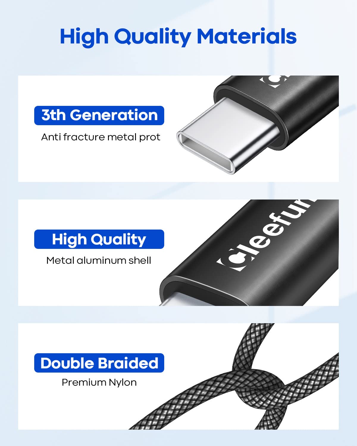 6' USB A to C cable