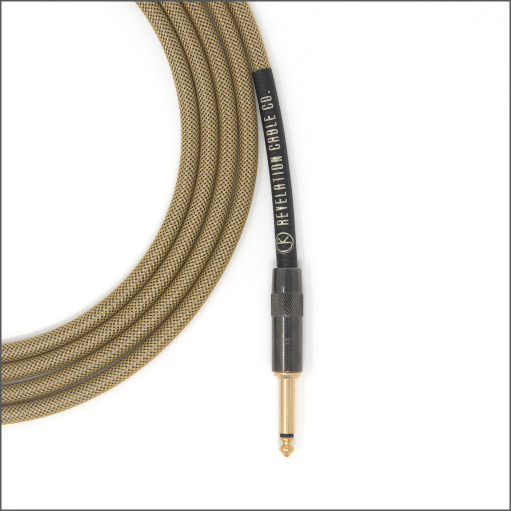 Dark Gold Tweed Instrument Cable