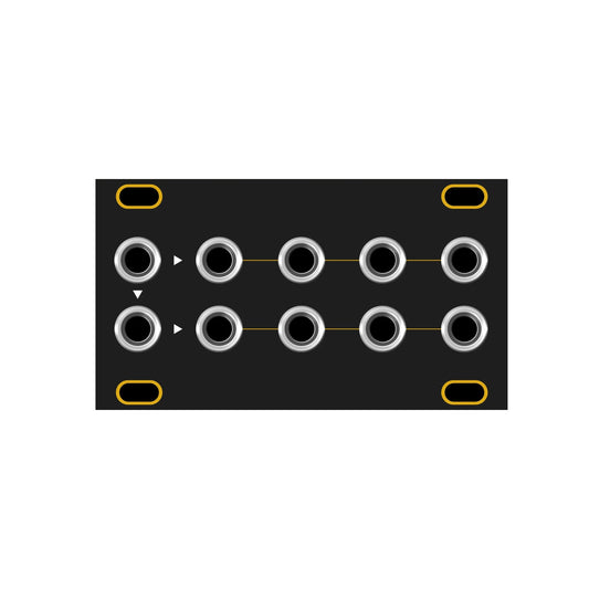 Buff Mult 1U - Black & Gold Panel