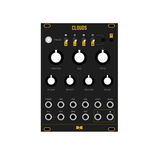 Clouds - Black & Gold Panel