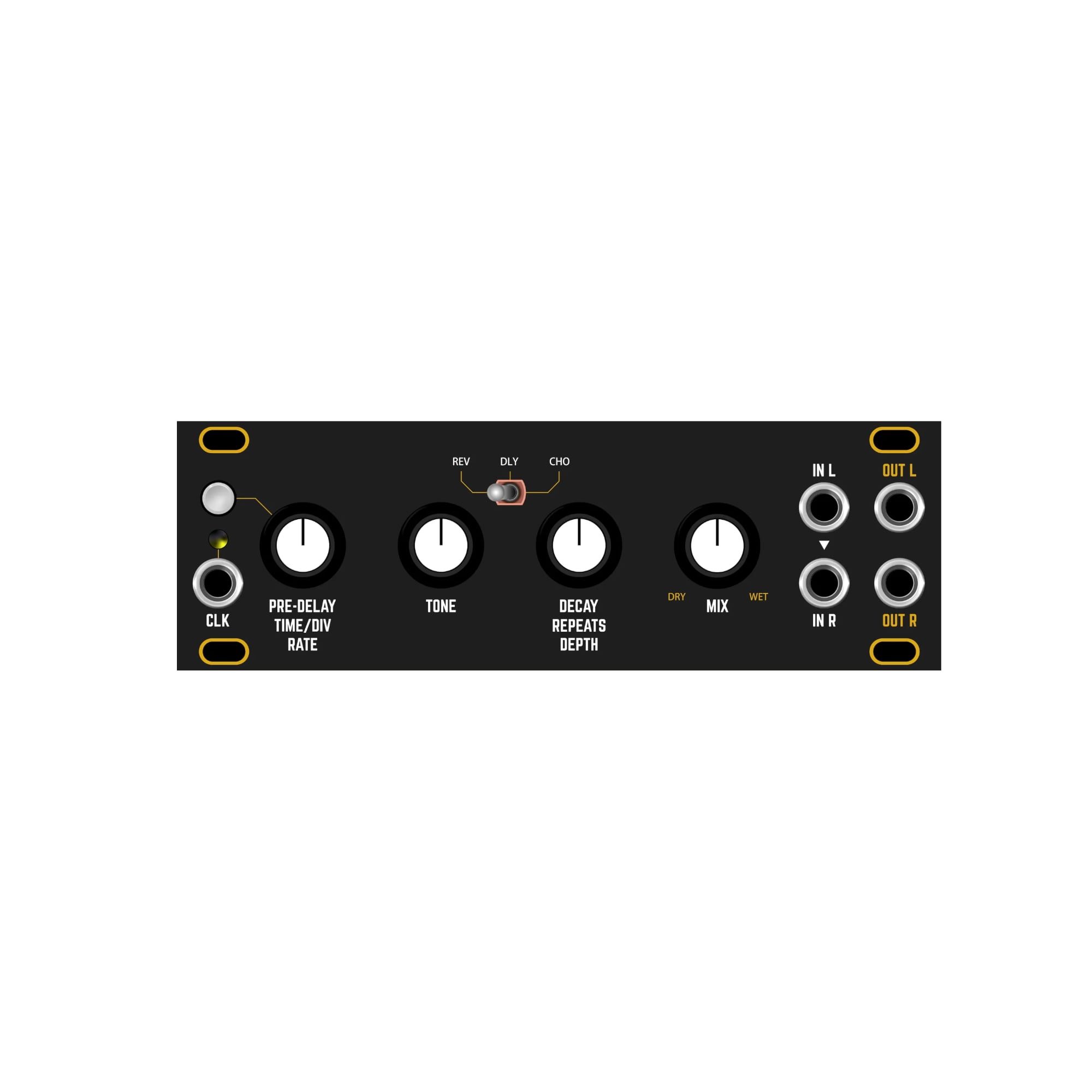 Multi-FX 1U - Black & Gold Panel – Cicada Sound