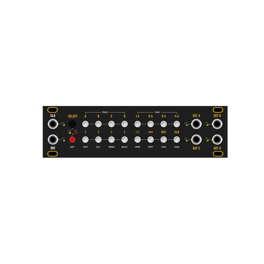 Steppy 1U - Black & Gold Panel