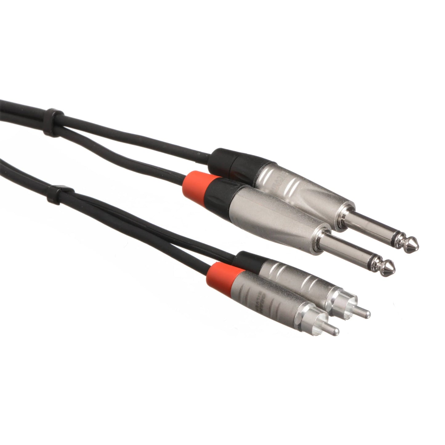 Dual 1/4" TS to RCA Cable