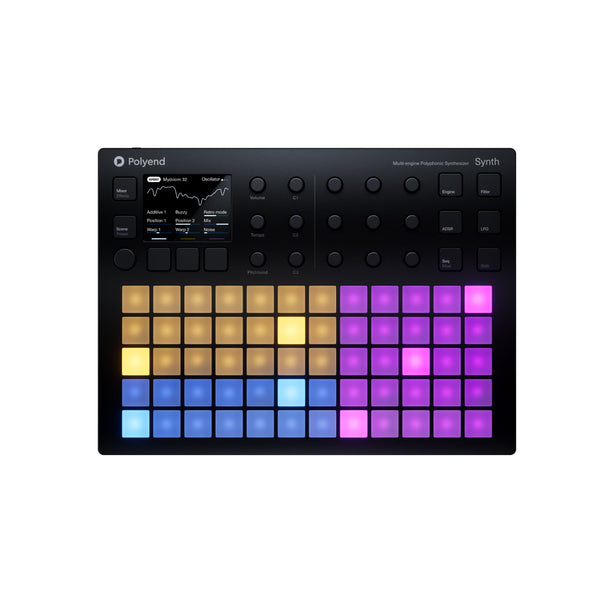 Polyend Synth ポリフォニックシンセサイザー グリッドに3つのシンセを配置して直感的な演奏ができる、Polyend