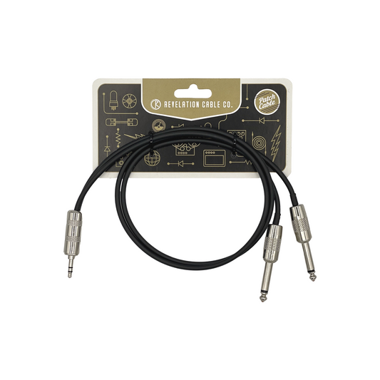 1/8" TRS to Dual 1/4" Insert Cable