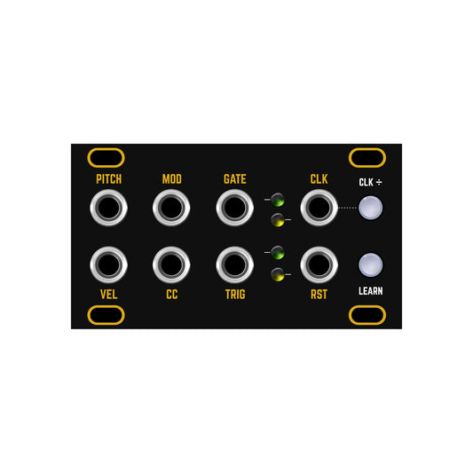 Midi 1U - Black & Gold Panel