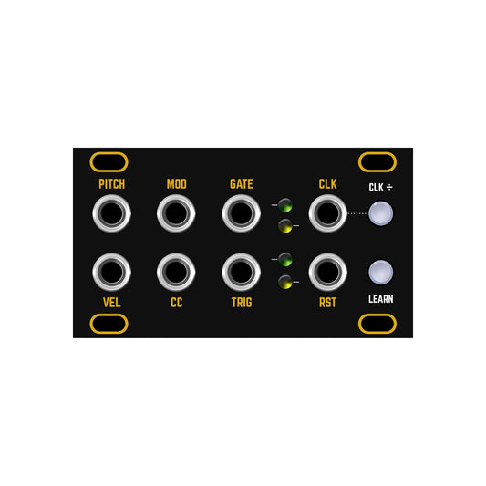 Midi 1U - Black & Gold Panel