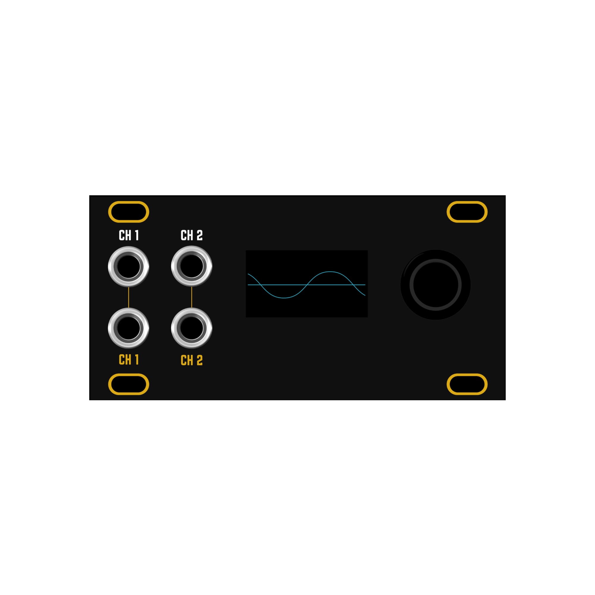 Zeroscope 1U - Black & Gold Panel – Cicada Sound